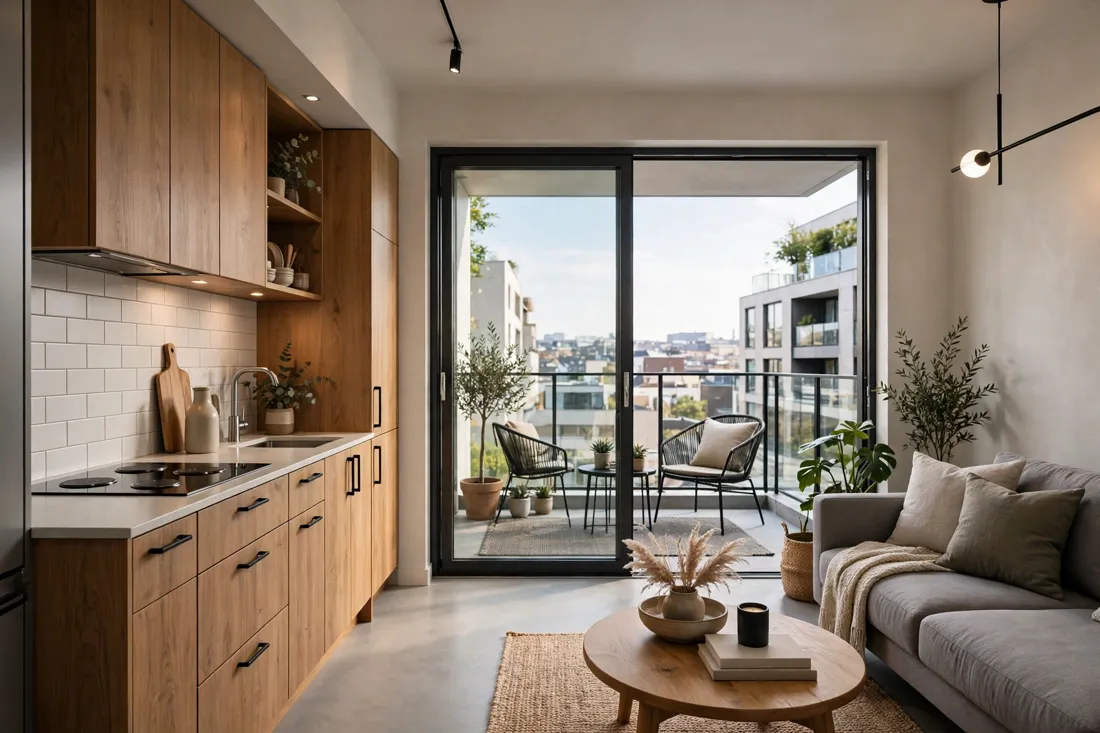 Modern balcony layout