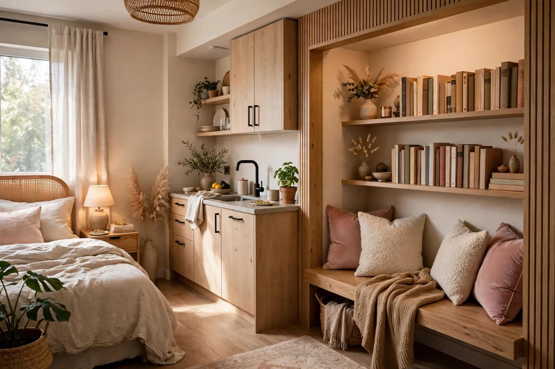 Stylish book nook