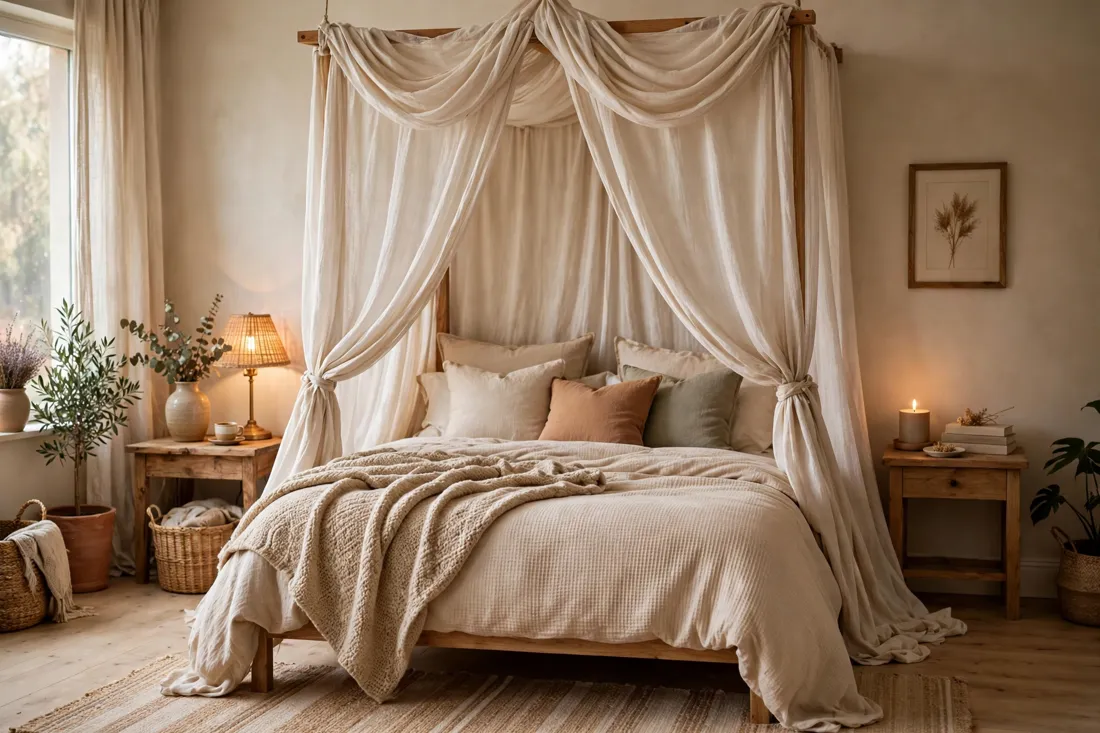 Cozy curtain canopy