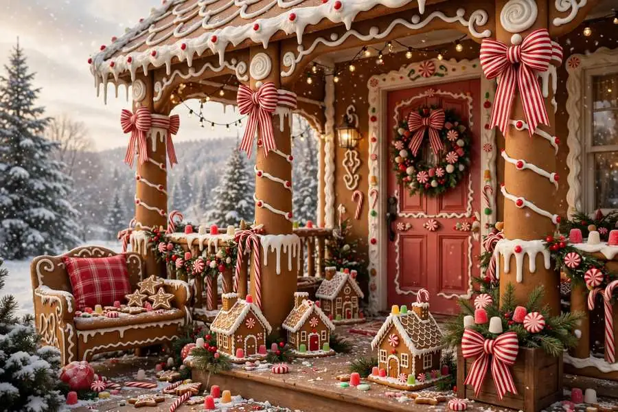 Gingerbread-Inspired Porch