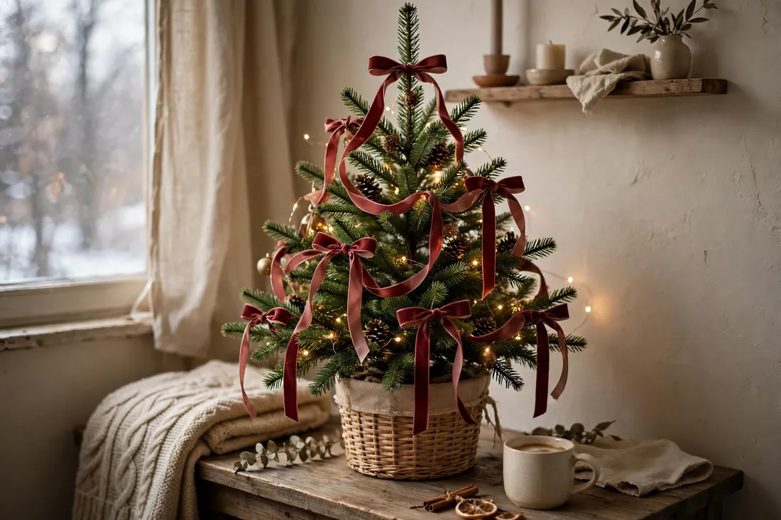 Unique tree with ribbon only