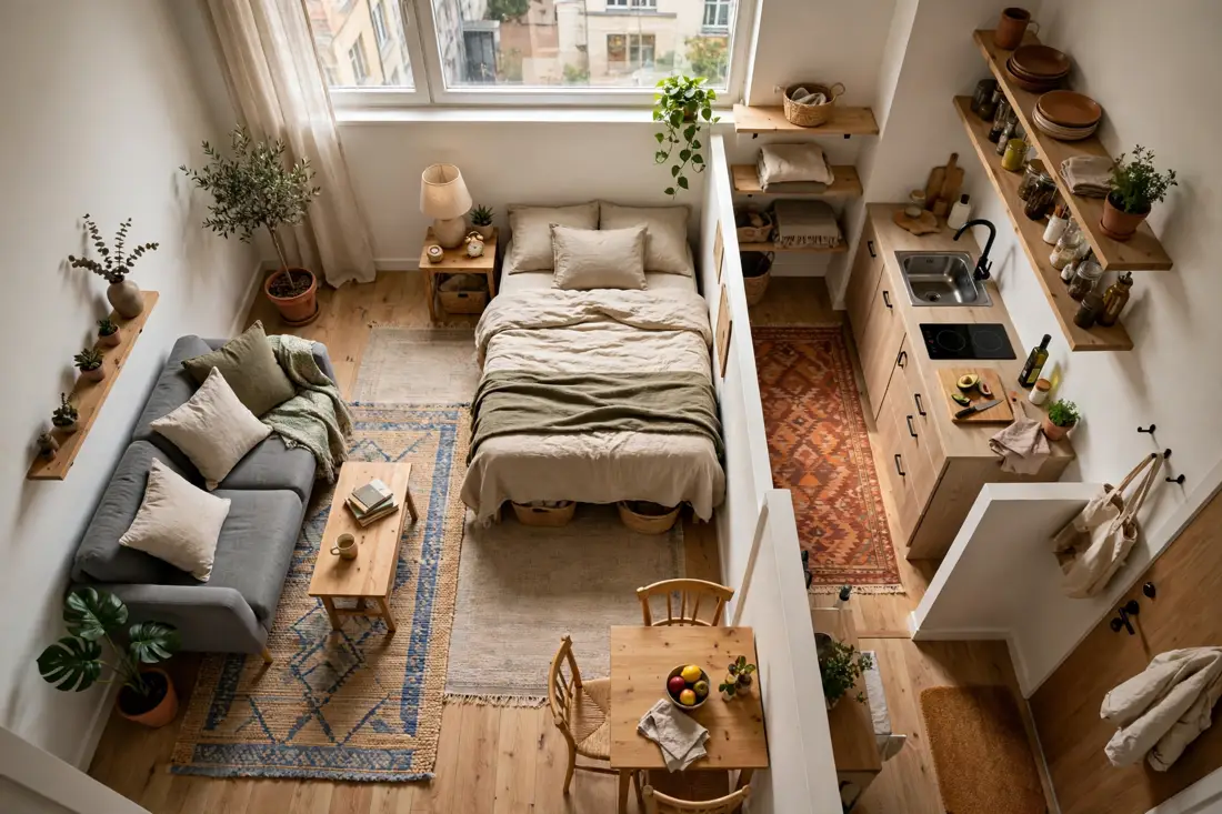 Tiny rug zones