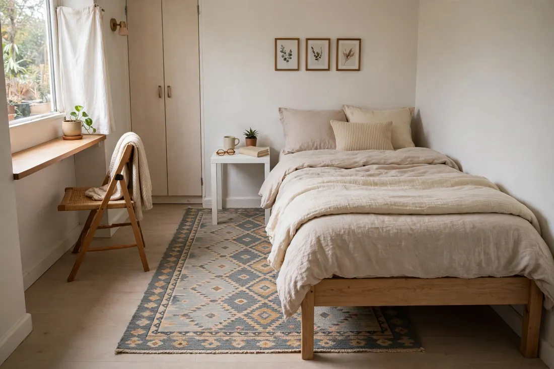 Rug placement for small room