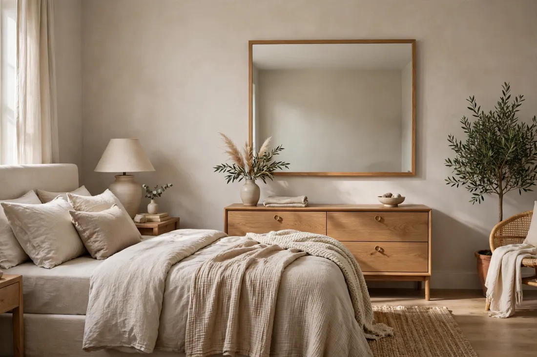 Neutral wall mirror
