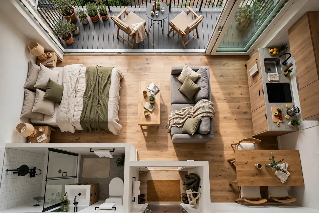 Balcony floor plan