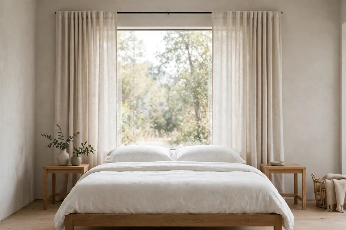 Minimalist curtain panels