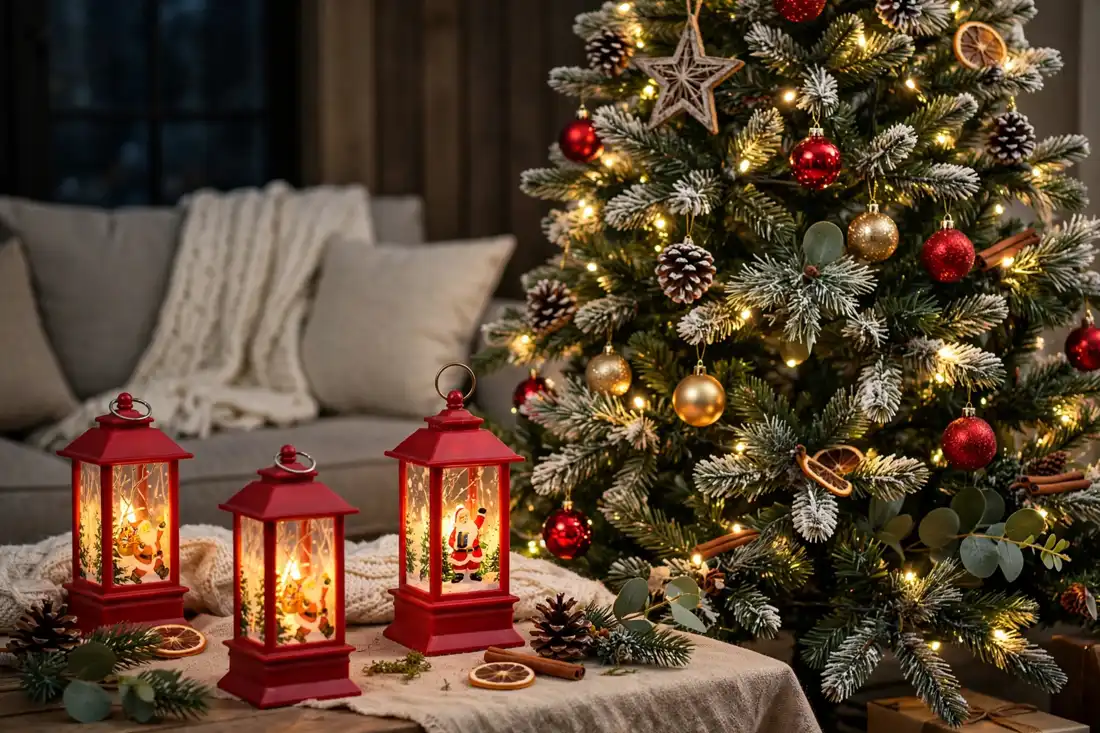 Santa lantern tree