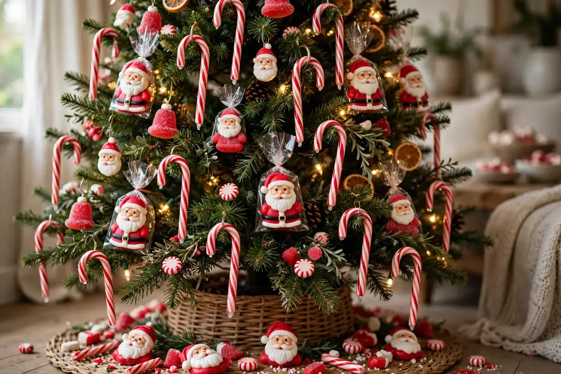 Santa candy tree