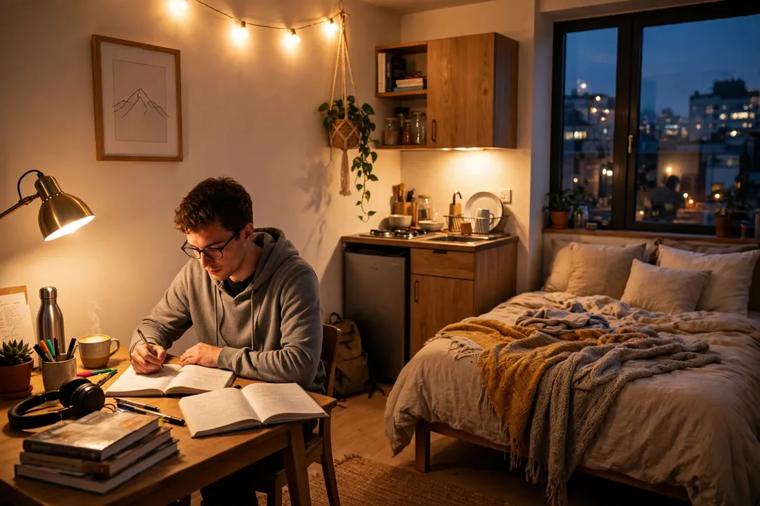 Evening study glow