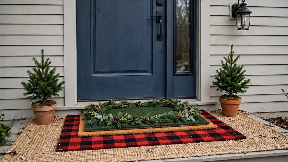 Layered Holiday Doormats