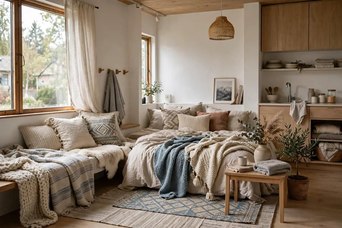 Scandi textiles layered