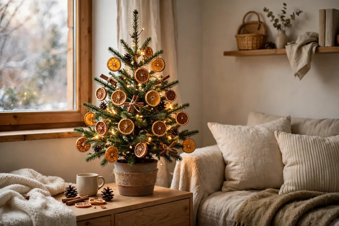 Small tree with dried orange slices