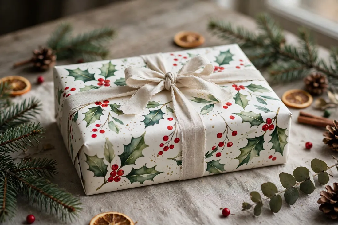 Hand-painted wrapping