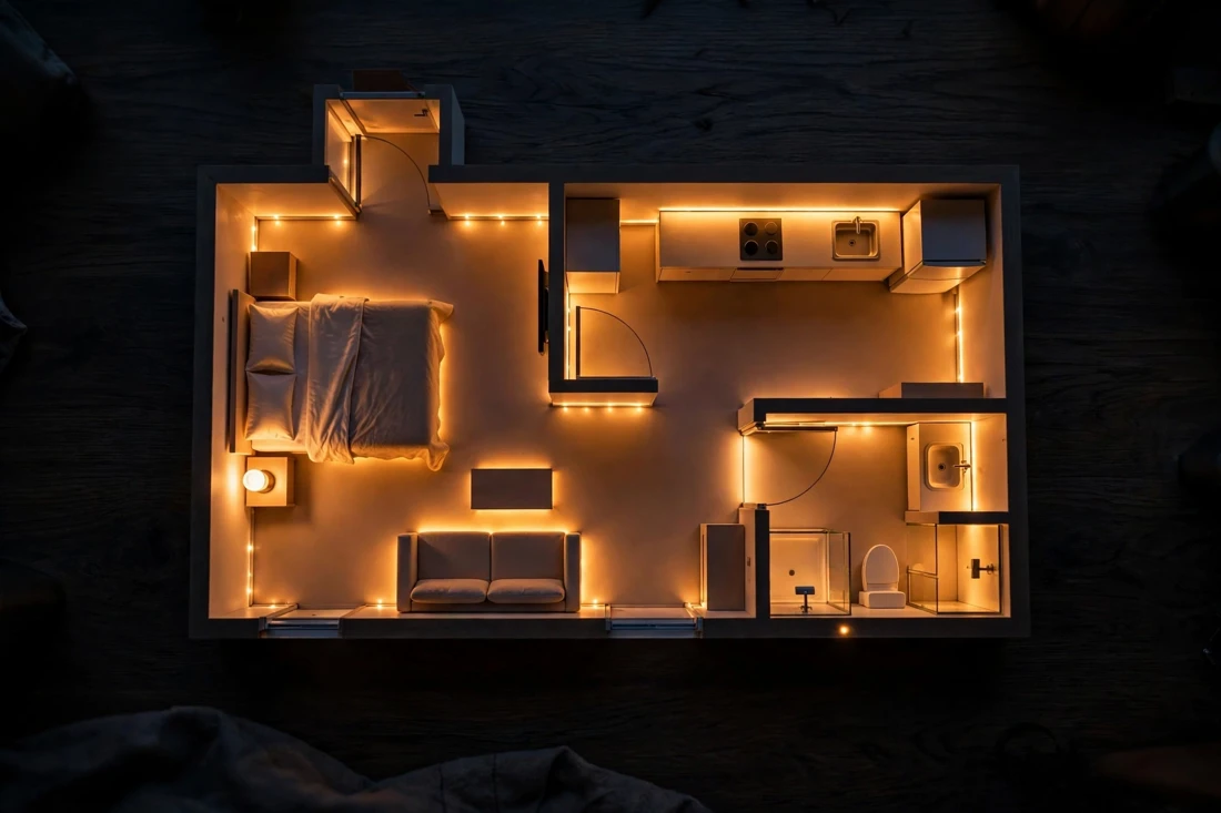 Evening floor plan