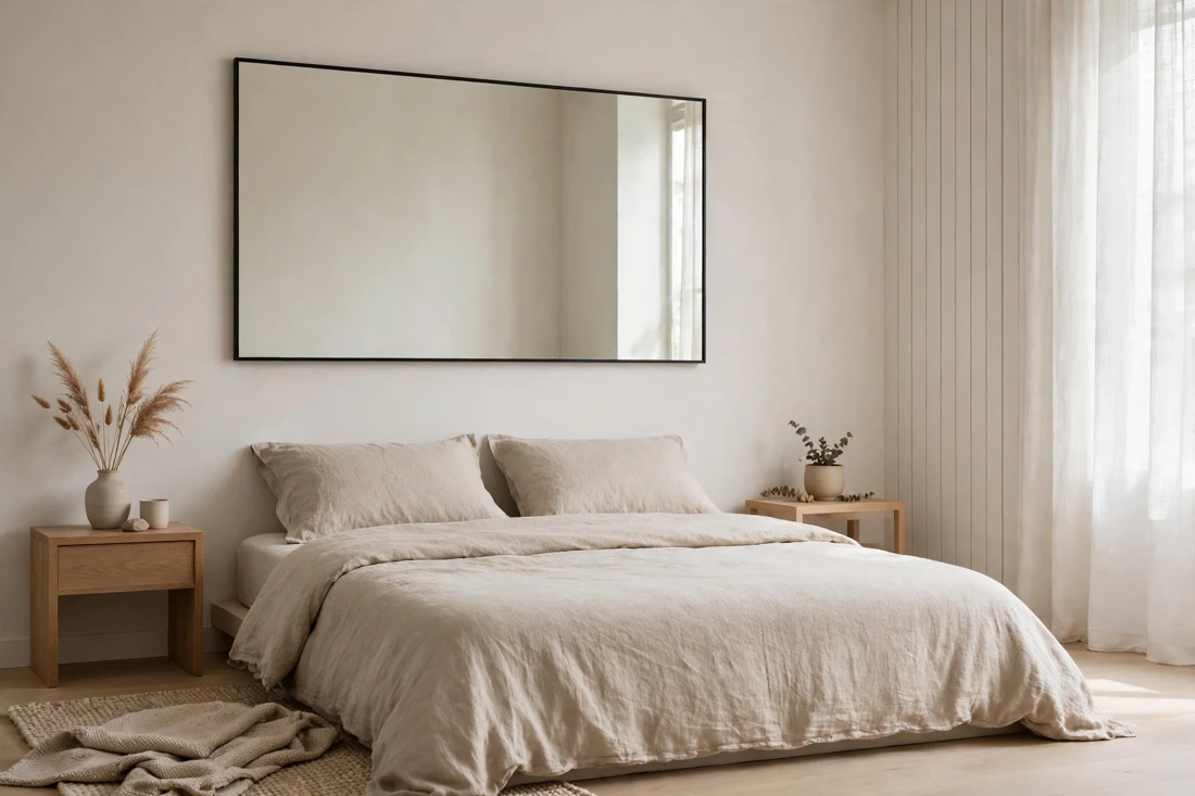 Minimalist wall mirror
