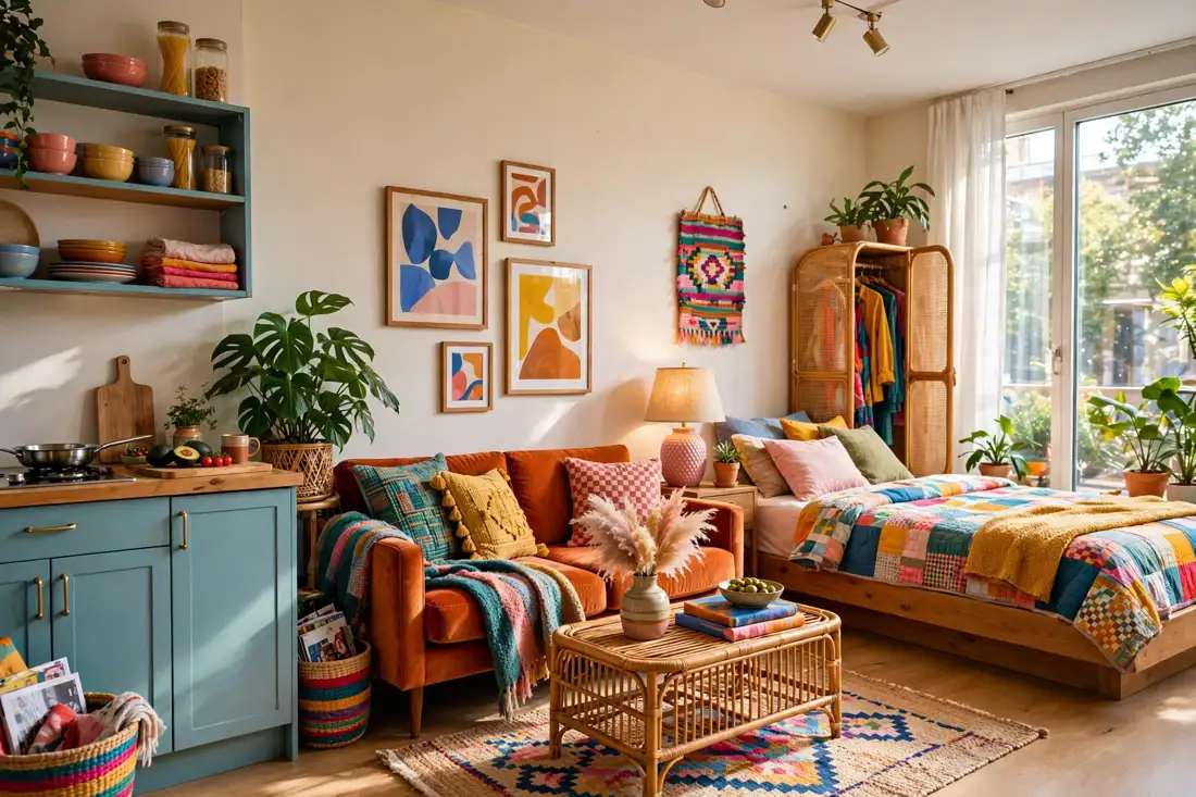 Colourful studio